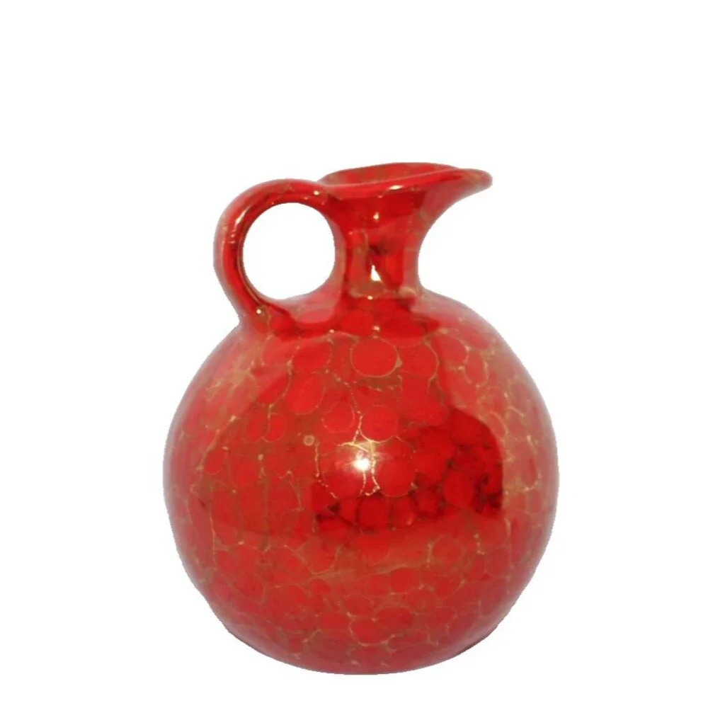 Vintage Crackled Style Art Studio Pottery Hand Crafted Pitcher/Vase/Ewer